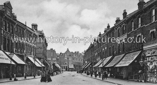 The Broadway, Crouch End, London, c.1905.